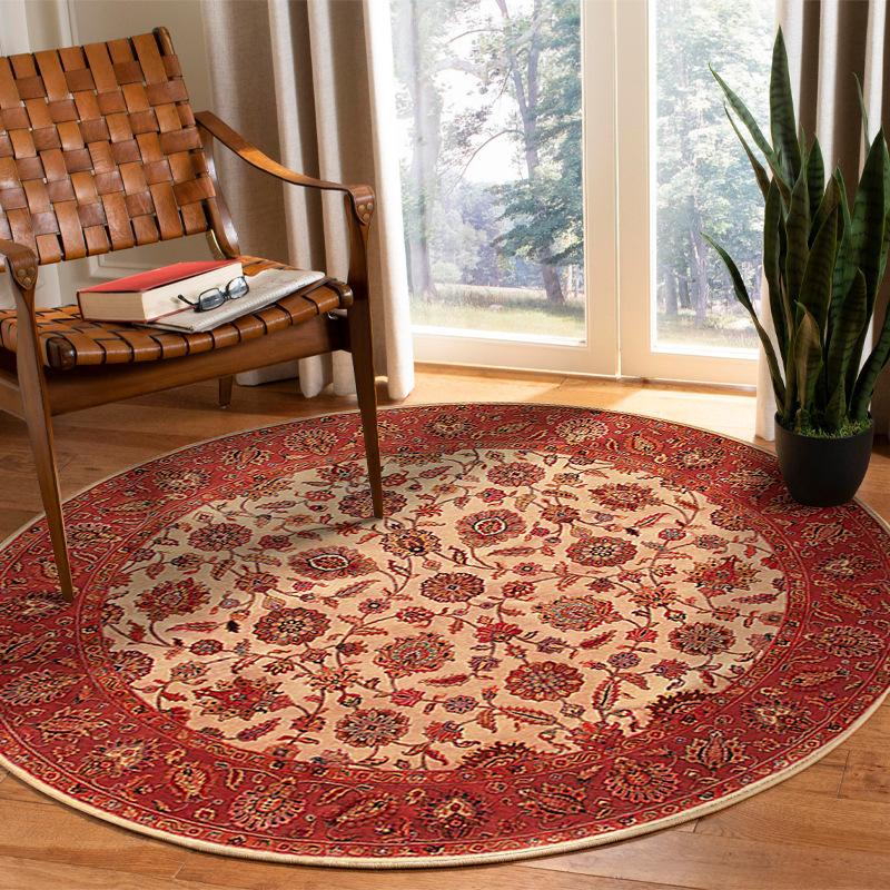 New Round Persian Living Room Rug Ethnic Style Full Spread Bedroom Bed Blanket Home Decoration Cloakroom Floor Mat
