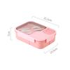 Bento Lunch Box For Kids Girls Cartoon Students Kawaii Cute Heated 3 Grid Sandwich Snack Food Box Special Canteen Food Storage