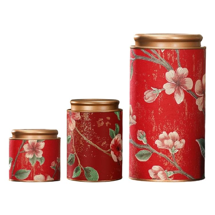 

Stable Quality Tinplate Teas Canister Feature Artistic Floral Pattern And Secure Sealing Mechanism Portable Teas Container