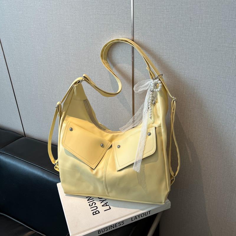 

Multifunctional large-capacity five-purpose tote bag women s retro fashion new backpack simple portable shoulder messenger bag single bag жёлтый