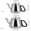 1.2L/1.5L Stainless Steel Teapot Coffee Pot Practical Modern Design Hot Water Teaware With Fine Filter To Brew Loose Leaf Tea