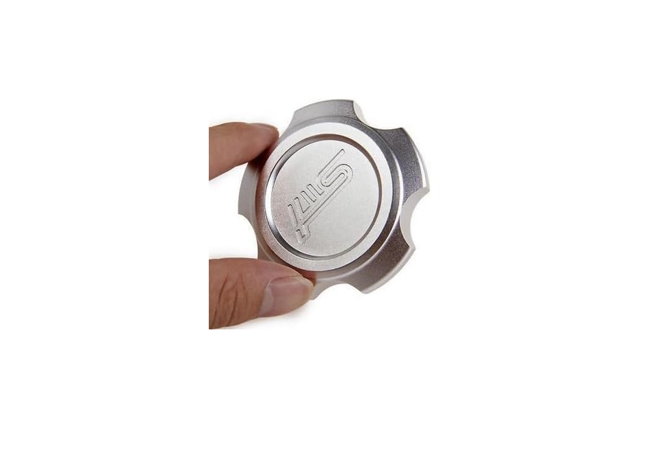 Silver STi Aluminum Filler Cap for Subaru WRX Impreza Legacy Forester Exiga