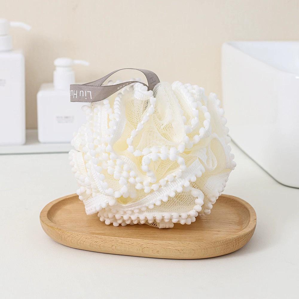 Large Mesh Bath Sponge Loofah Ball Rich Foam Body Scrubber Shower Puff Exfoliating Body Wash Ball Bathroom Cleaning Accessory