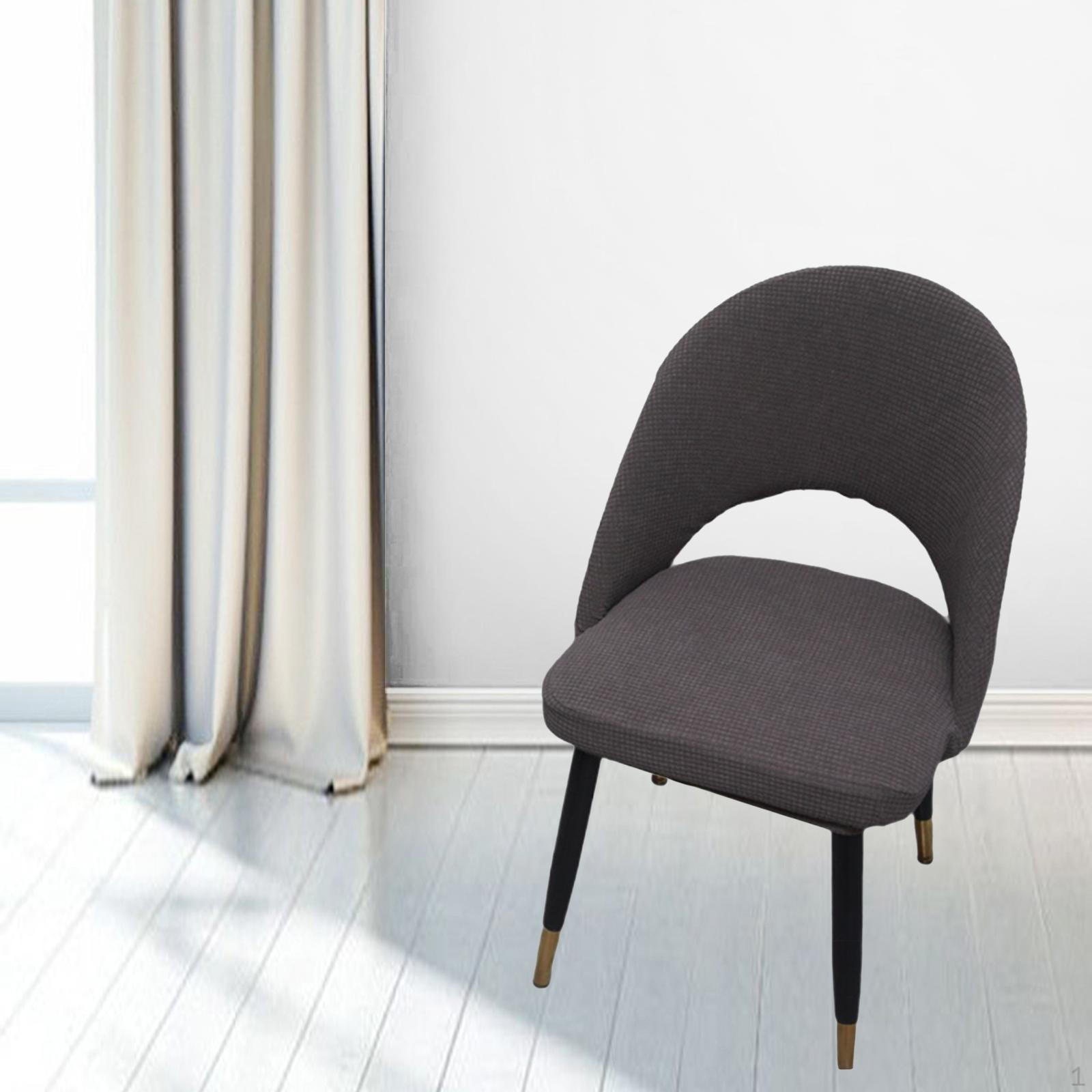 

Изогнутый чехол Высокоэластичный Съемный Свадьбы Ужины Торжества Главная Чехол Моющийся темно-серого