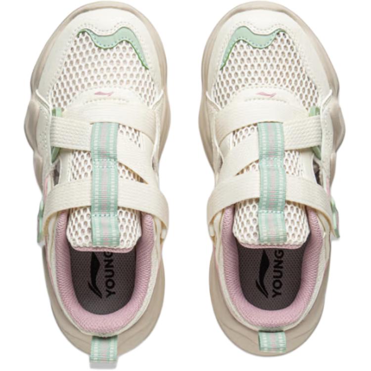 Li Ning Kids Outdoor Sports Lifestyle Synthetic Leather Comfortable Fashionable Skin-Friendly Soft Non-Slip Wear-Resistant Low-Top Sandals YKNV034