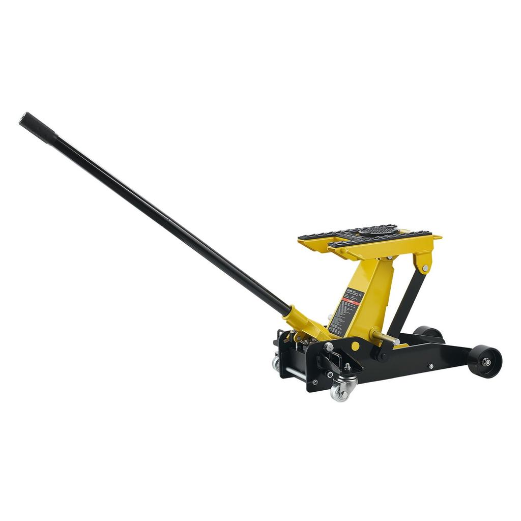 Low Profile Floor Jack, 2 Ton Capacity, Steel Racing Floor Jack with Single Piston Quick Lift Pump & Wheels, Hydraulic Trolley Car Lift for Cars,