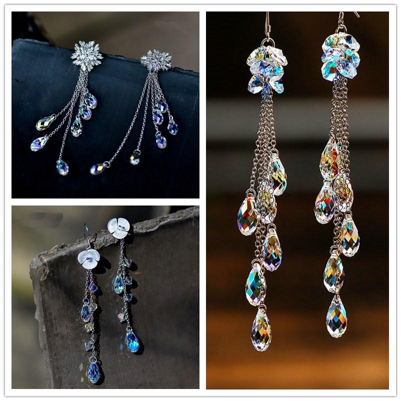 50 Stück Mehrfarbige Kristall-Tropfenperlen mit Kreuzloch Wassertropfen Facettierte Glasperle zur Schmuckherstellung Halskette Armband Ohrring DIY