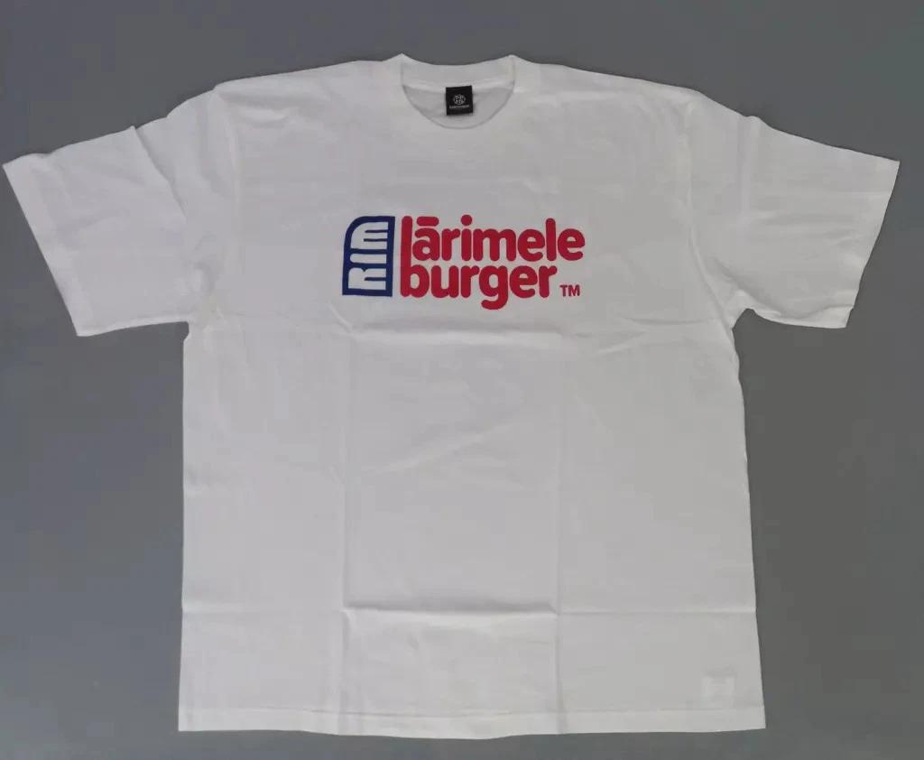 

THINKR Kamitsubaki Studio RIM 5th Larimele Burger Staff White T-T-Shirt XL 2XL