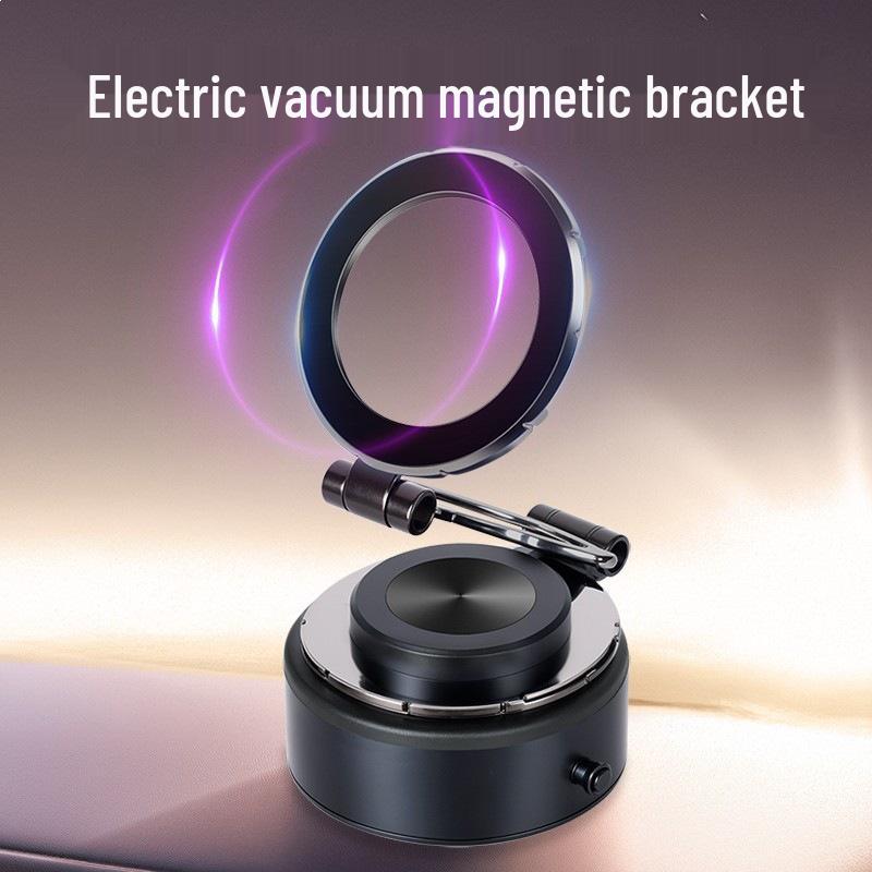 Magnetic Vacuum Phone Holder for Desktop, Wall, or Car Dashboard