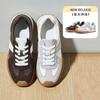 Leather German Training Shoes Women's Shoes Spring New Thick-soled Heightening Shoes Women's Versatile Sports Dad Shoes Women's Casual Women's Shoes