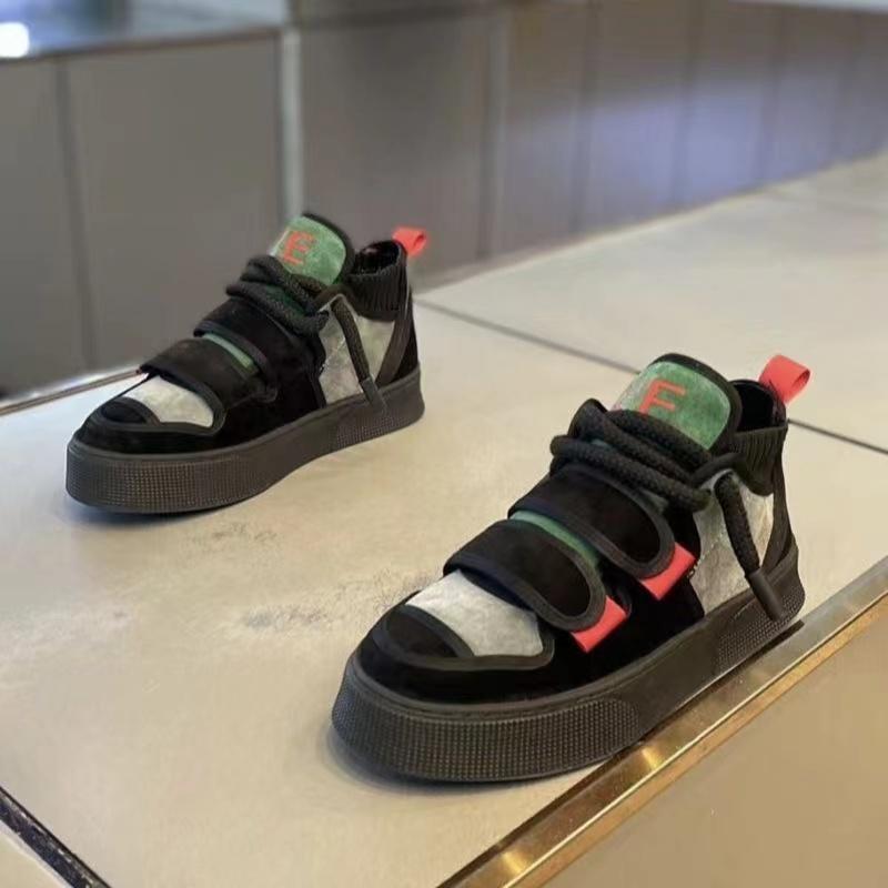 Autum New Luxury Brand Color Block Designer Men Shoes Gothic Biker Boots Men's Casual Leather Outdoor Shoes Ankle Boots for Men