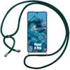 Shockproof Case - E.F.CONNECTION - for Google Pixel 8 Pro - Reinforced Protection - Night Green Lanyard - Flexible