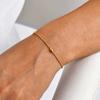Simple Stainless Steel Rice Bead Round Snake Chain Jewelry, Versatile Fashion Bracelet Women Br-2645