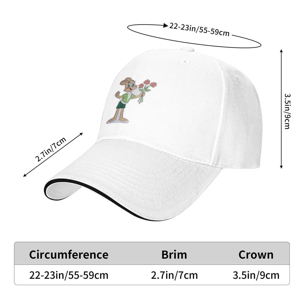 Nu Pogodi Baseball Cap Rabbit Nu Pogodi Running Hippie Hot Sale Hip Hop Hats Unisex Women Y2k Cute Print Baseball Caps