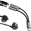 2 in 1 Type C to Auxiliary  Plug  Dongle Cable Type C to 3.5mm Sound  & Charging Adapter for Music & Charging for Phone