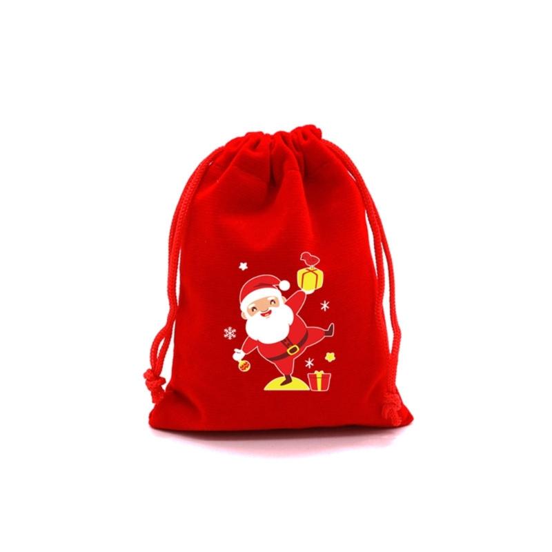 10Pcs Practical Drawstring Storage Pouches Jewelry Packaging Case for Holiday