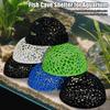 Aquarium Hideout Cave Shelter Fish Tank Decoration Hollow Hemispherical Hideout for Small Fish Shrimp Breeding Resting Playing
