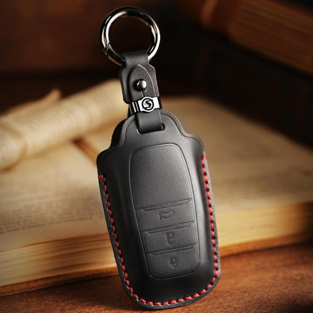 [Hallmo] Smart Key Case Genuine Leather Key Cover Compatible with
