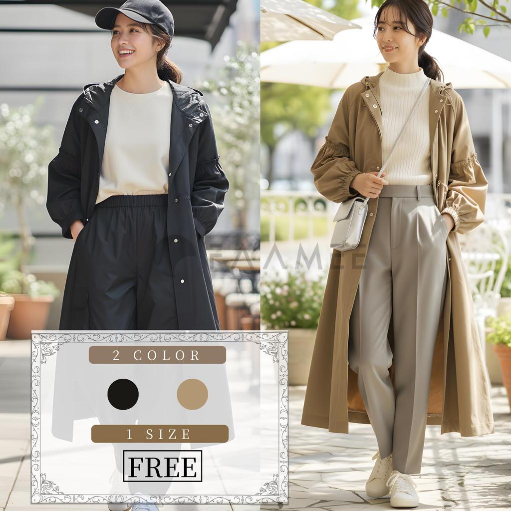 Feimi Mountain Parka Mod Long Hooded Oversized Winter Plus Long Fluffy Solid Street Slimming KH FREE Coat, Knee-Length Jacket, Outerwear, Wear,