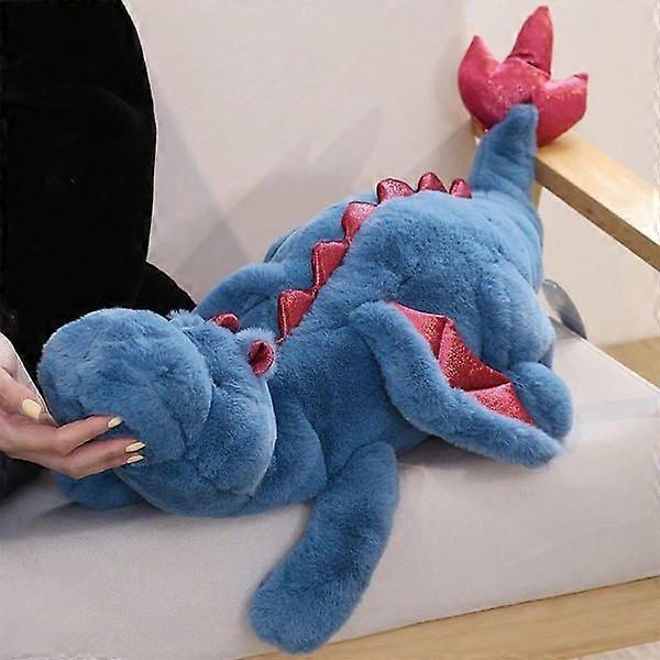 Modrá, 70 cm, plyšové zvířátko Roztomilí plyšoví draci, zátěžoví dinosauři