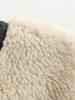 2024 Winter European & American Three-Color Leather-Fur Round Neck Long-Sleeve Plush Coat