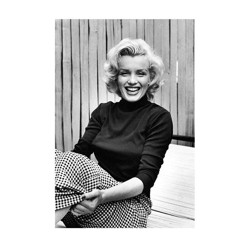 Klasické plátno s filmovou hvězdou Sexy Marilyn Monroe Portrét Plakáty Tisky Nástěnné umění Obraz pro obývací pokoj Domácí dekorace