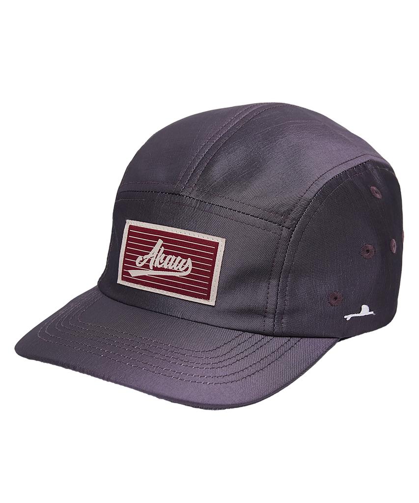Akau Oversized Metallic Camp Cap (Dark Purple)