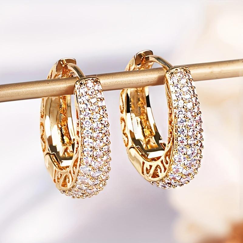 Boho High-end Zircon Decorative Earrings Suitable For Women To Wear Fashionable Zircon For Summer Travel