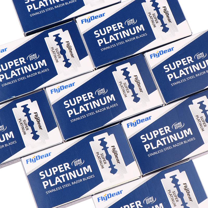 100 Pcs Stainless Steel Razor Blade Old-Ed Manual Double-Sided Razor Blade Hairdressing Barber Shop Tools