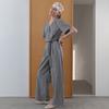 Elssibeui V-Neck Button Jumpsuit_Light Gray