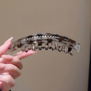 Banana Clip Fish Shaped Hairpin Tortoiseshell Solid Color Women Hair Accessories Hairgrip Twist Clamp Ponytail Barrette Headwear