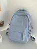 Schoolbag Japanese ins unprinted solid color college student schoolbag high value large capacity lightweight waterproof junior high school student 