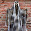 Halloween Hängendes Geister-Sensenmann-Dekor, Gruselige hängende Skelett-Requisite mit zerrissenem Gewand, Unheimliche Spukhaus-Dekoration für Indoor-Outdoor-Party