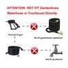 Tool Daily Short Pressure Washer Gun with Foam Cannon, 1/4 Inch Quick Connector, with 5 Pressure Washer Nozzle Tips, 1 Liter