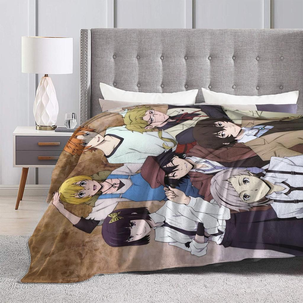 Bungo Stray Dogs Rampo Blankets Flannel All Season Multifunction Warm Throw Blanket for Home Office Rug Piece