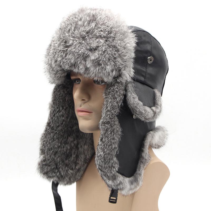 Buy Winter Warm Rabbit Fur Hat Hat Male 