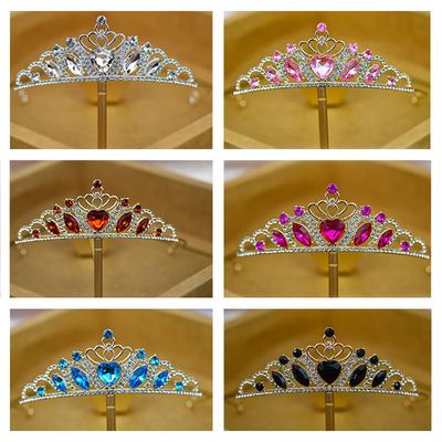 Children's Crown Hair Accessories Princess Girls Crown Crystal Headband Crown Ballet Children's Birthday Hair Accessories