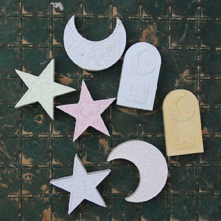 Star Moon Silicone Candle Molds Soap Silicone Molds for Making Candle Soap Home Decorations Epoxy Resin Silicone Molds