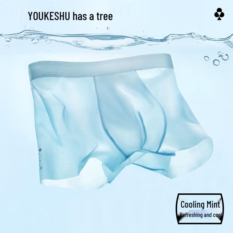 Men's Ice Silk Antibacterial Boxer Briefs