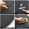 -2PCS Car Seat Back Protector For BMW 5 Series G60 2024 2025 PU Leather Anti-Kick Mats Anti Dirty Pad With Storage Accessories