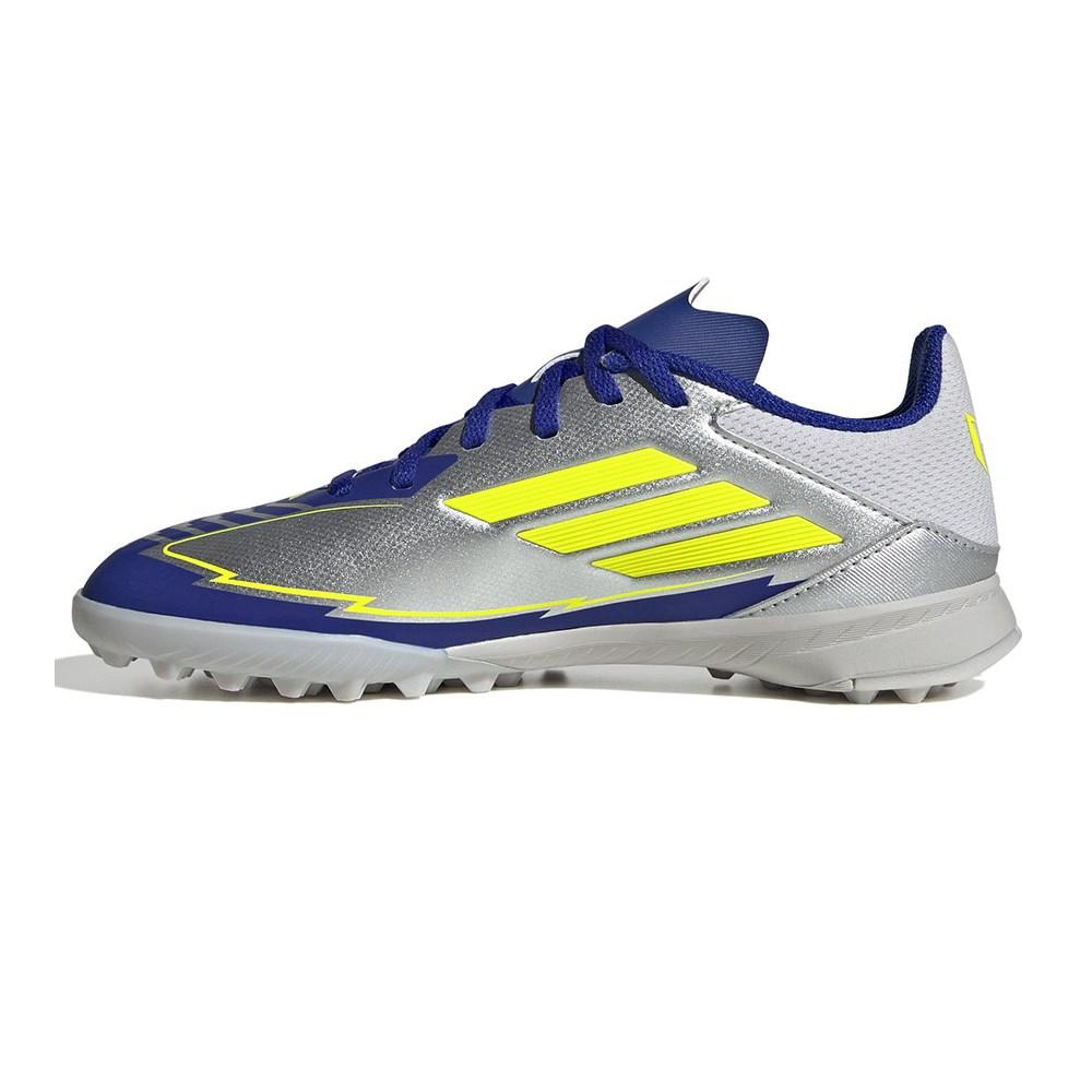 adidas F50 Club Messi Soccer Shoes Synthetic Silver/yellow/blue