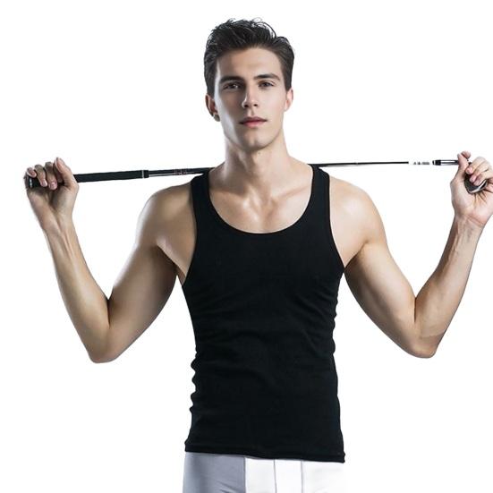 Herren Weste Rundhalsausschnitt Ärmellos Slim Fit Tank Tops Einfarbig Schnelltrocknendes T-Shirt Outdoor Street Wear