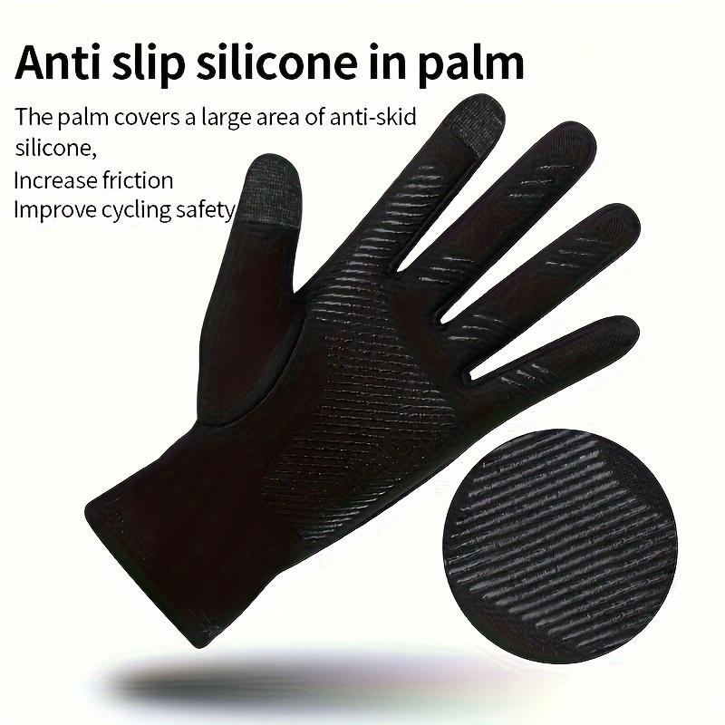 1pair Waterproof Sports Gloves for Men - Keep Your Hands Warm and Dry During Outdoor Activities