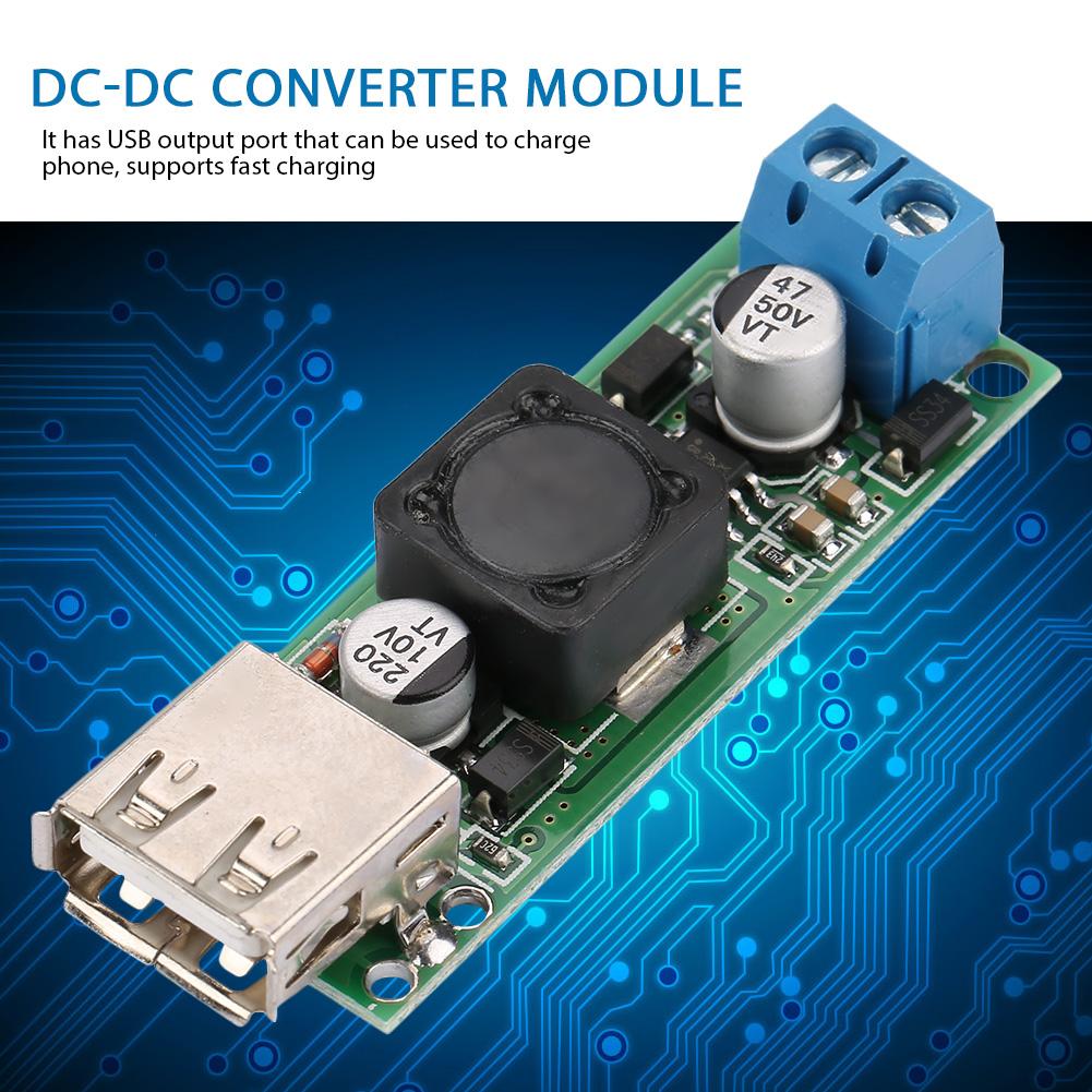 DC DC Voltage Step Down Power Supply Buck Module 12V24V 6V 32V To 5V QC3.0 USB Fast Charging