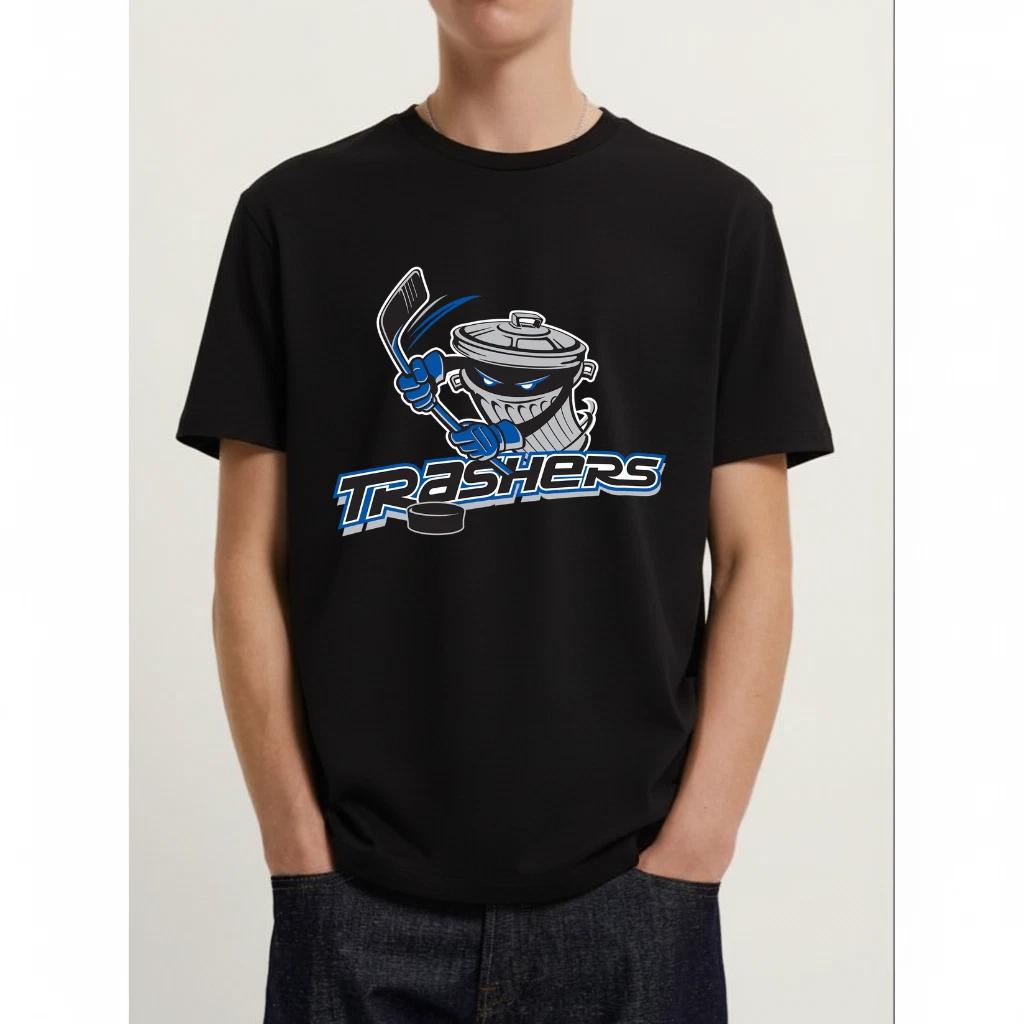 Danbury Trashers Vintage Ice Hockey T-Shirt – S to 5XL S