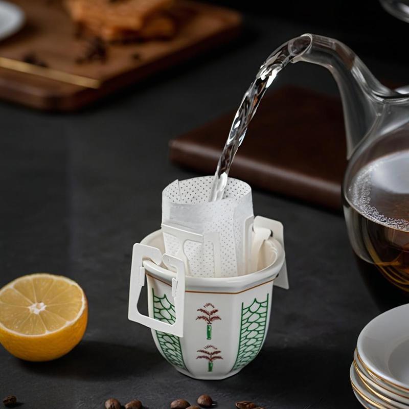 1PC Easy to Clean Various Places Ceramic Texture Coffee Cup Enjoy Life Comfortable Touch Homes Retro Pattern Design Ceremony