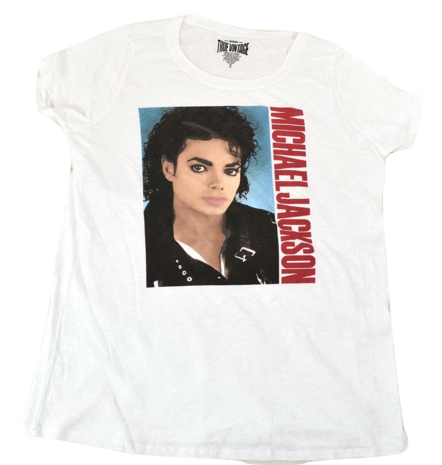 

Настоящий Винтаж Женская Большого Размера Футболка Michael Jackson Новая 00, 0, 1, 2, 3, 4 S