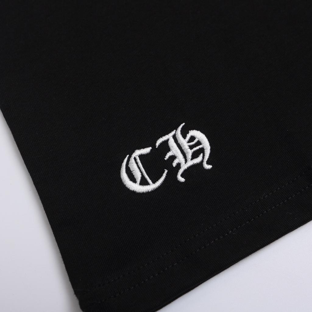 1966 CHROME HEARTS 2025 Lato Nowa Wysokiej Jakości Bawełna Okrągły Dekolt Luźny Duży Rozmiar Męski i Damski T-shirt Koszulka dla Pary
