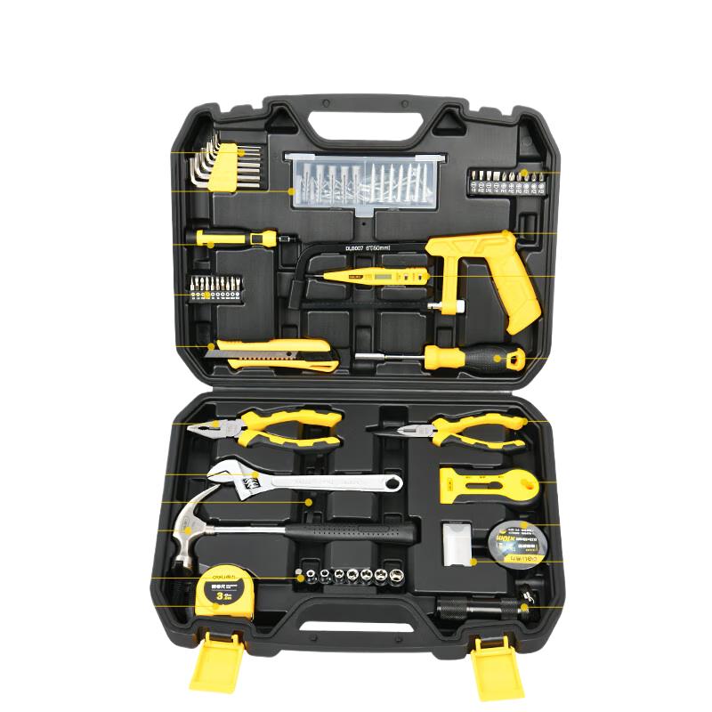 Deli 110-Piece Household & Telecommunication Repair Tool Set CN plug (adapter included)