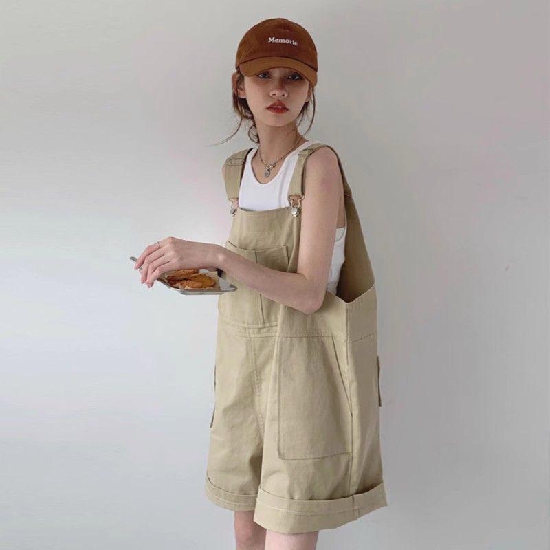 Trendige Dopamin-Overalls für Kinder: Sommer locker, High Waist formend, Weitbeinige Hose für kleine Statur